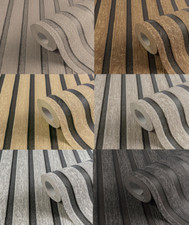 3D Tapete Wandpaneele Holzoptik Vliestapete H...