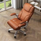 Big and Tall Office Chair 400 lbs, High Back Executive Home Desk Chair Flip Up