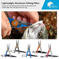 7.9" Aluminium Fishing Pliers Hook Remover Line Cutting Mono Braid Fish Grip