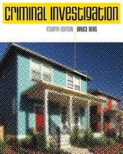 Criminal Investigation by Berg, Bruce, Good B...