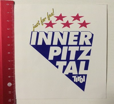 Aufkleber/Sticker: Inner-Pitz-Tal Tirol - Just For Fun (150416186)