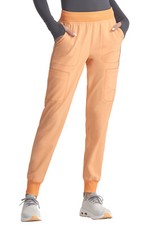 Peach Linen Cherokee Scrubs Infinity Mid Rise Jogger Pant CK080A PLIE