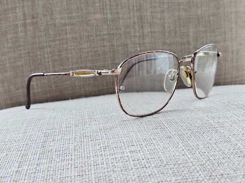 Vintage Eyeglasses Frame LAURA ASHLEY TOPAZ Glasses Gold Tone Eyewear Frame only