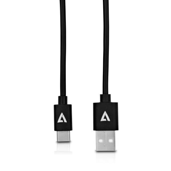 V7 - Cables CAVO USB 2.0 A M A USB-C M 2M 2 METRI NERO