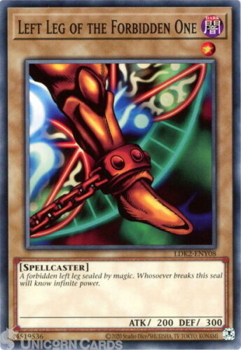 LDK2-ENY08 Left Leg of the Forbidden One UNL 2024 Edition Mint YuGiOh Card - Picture 1 of 1