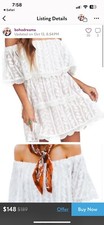 Show Me Your Mumu Lana Dress Dainty Darling Crotchet Lace Dress Size S