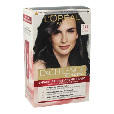 L'Oréal Excellence Creme Coloration 1.01 Tiefes Schwarz