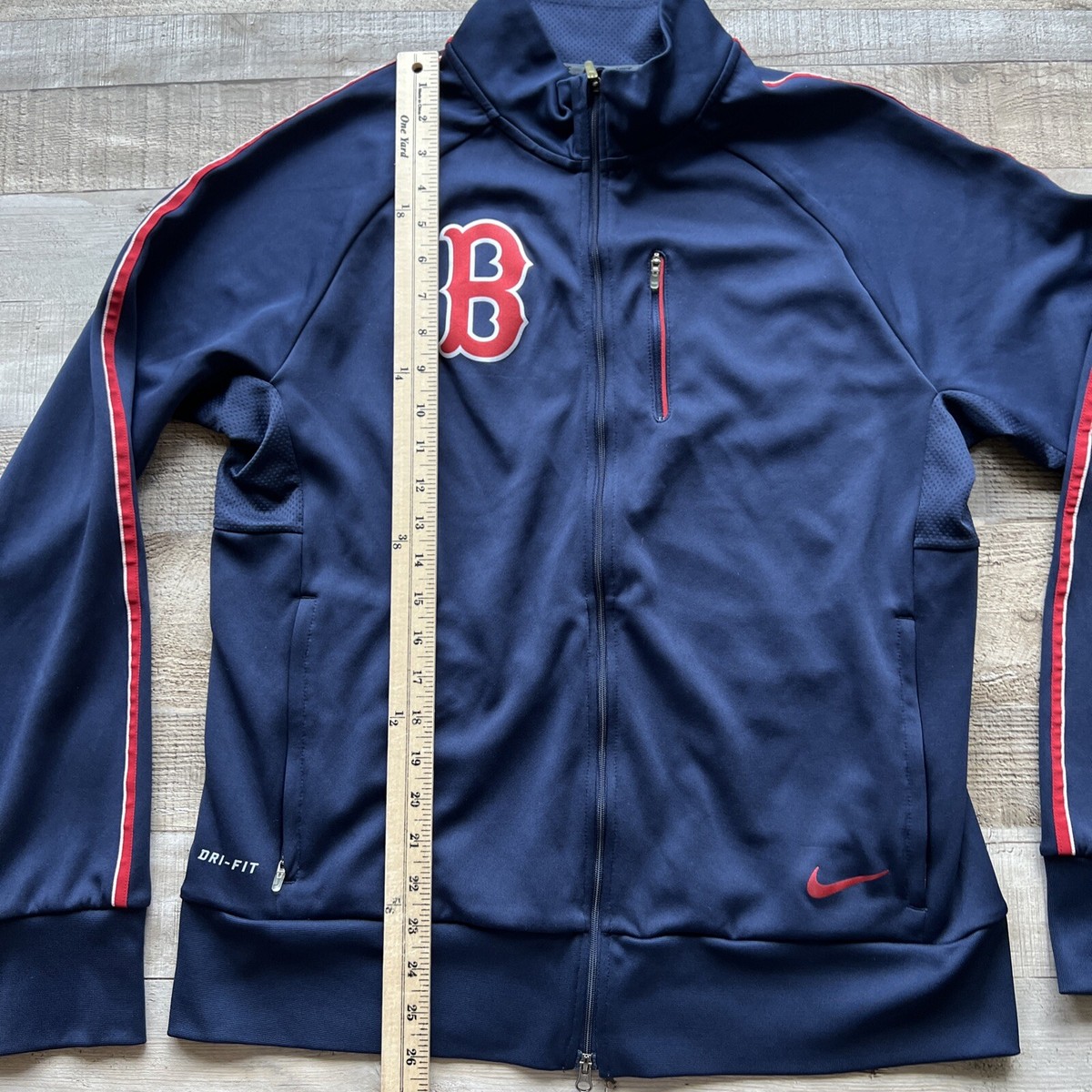 Nike Boston Red Sox Track Jacket Mens Large Blue Full Zip