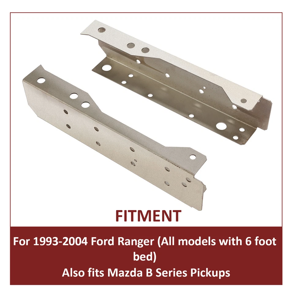 For 1993-2004 93-04 Ford Ranger Rear Frame Weld On Repair Channels / Rot / Fix - Image 4 of 4
