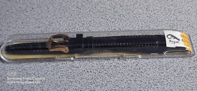 NOS HIRSCH ''REPTILE ROYAL'' 12MM LADY'S OPEN END TEXTURED BLACK WATCH BAND  