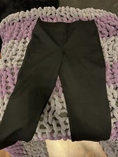 Quince Women's Black Ultra-Stretch Ponte Pant Straight Leg XL Tall 33" NWOT