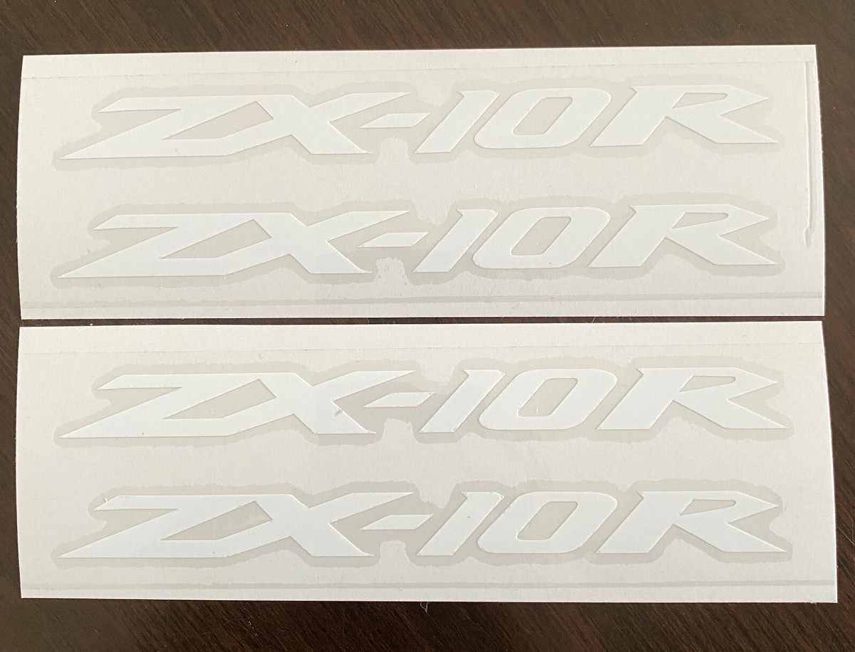 Set of 4 ZX10R Kawasaki Decal Stickers Vinyl motorcycle ZX Z KLX