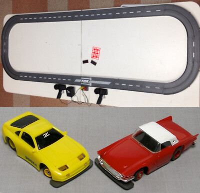 1993 UNUSED TYCO TCR Slotless Slot Car Total Control RACE SET 13ft + 2 Vehicles!
