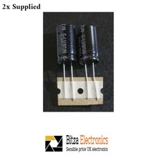 Image of 2x G-Luxon 220uF 100V Electrolytic Capacitor 25.6 x 13.5mm