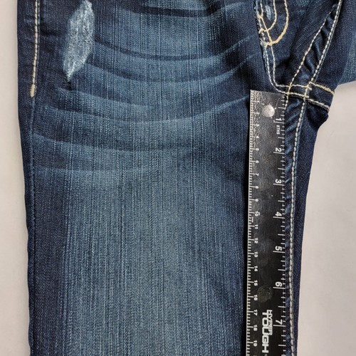 Buckle BKE Women's MYA Skinny Embellished Distressed Stretch Jeans 27x31.5 Blue - Picture 16 of 19