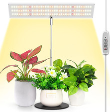 1-PK Full Spectrum LED Plant Grow Light w/ Auto On/Off Timer Dimmable Brightness