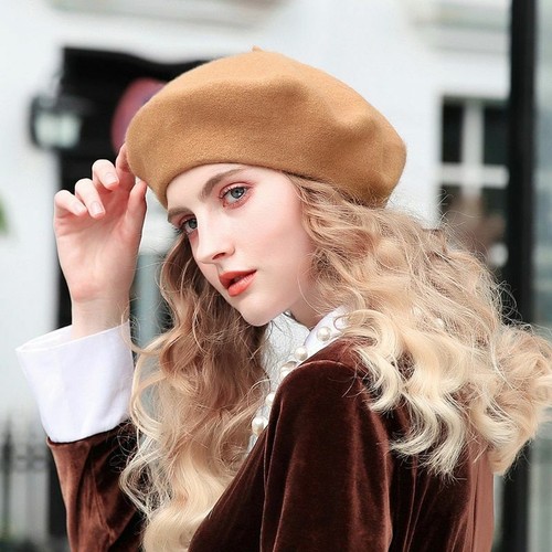 Pure Wool Felt Beret Women Fashion 