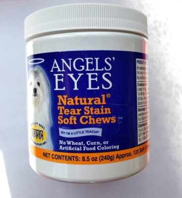 ANGELS' EYES Natural Dog Puppy Tear Stain Remover Chiken Soft Chews 120 Ct  240g