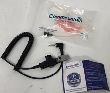 Commountain 3.5mm, Listen Only Earpiece Compatible w/ Speaker Mic, 3 Earmolds