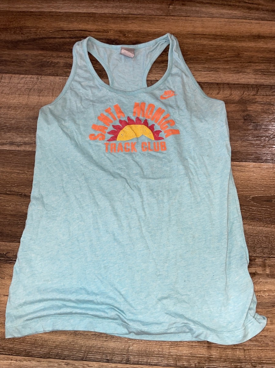 Nike tank top Santa Monica track club distressed men's large gray