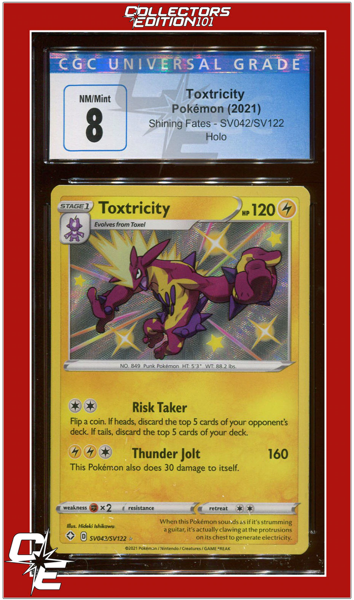 Shining Fates SV042 Toxtricity Holo CGC 8 | eBay
