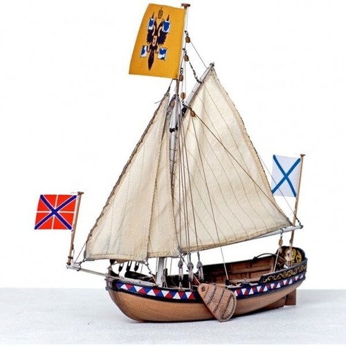 DIY Wooden Kit ship LSM0601 Wooden kit Wooden kit The boat of Peter I Scale 1:24 - Picture 8 of 24
