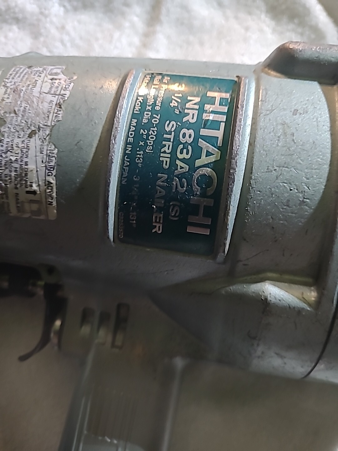 Hitachi NR83A2(s) 31/4" Strip Nailer Framing Nailer Made In Japan