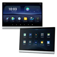 2PCS 13.3'' FHD Android 32GB Car TV Headrest Monitor WiFi HDMI Screen Mirroring