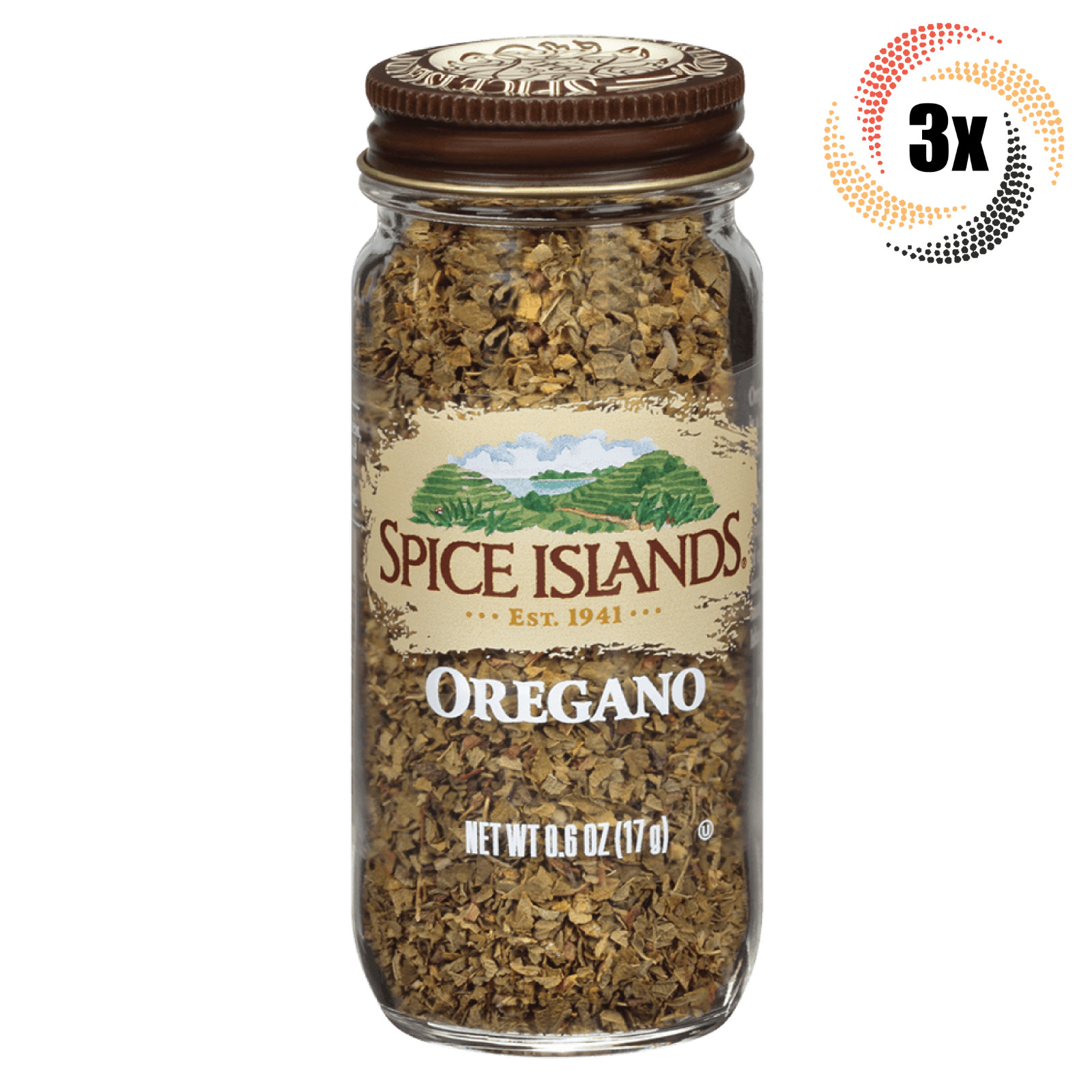3 баночки приправы со вкусом орегано Spice Islands | 6 унций | Быстрая доставка