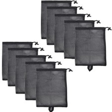 10pcs Mesh Bags Nylon Sack Durable Drawstring Net Bag Travel Stuff Storage Bags