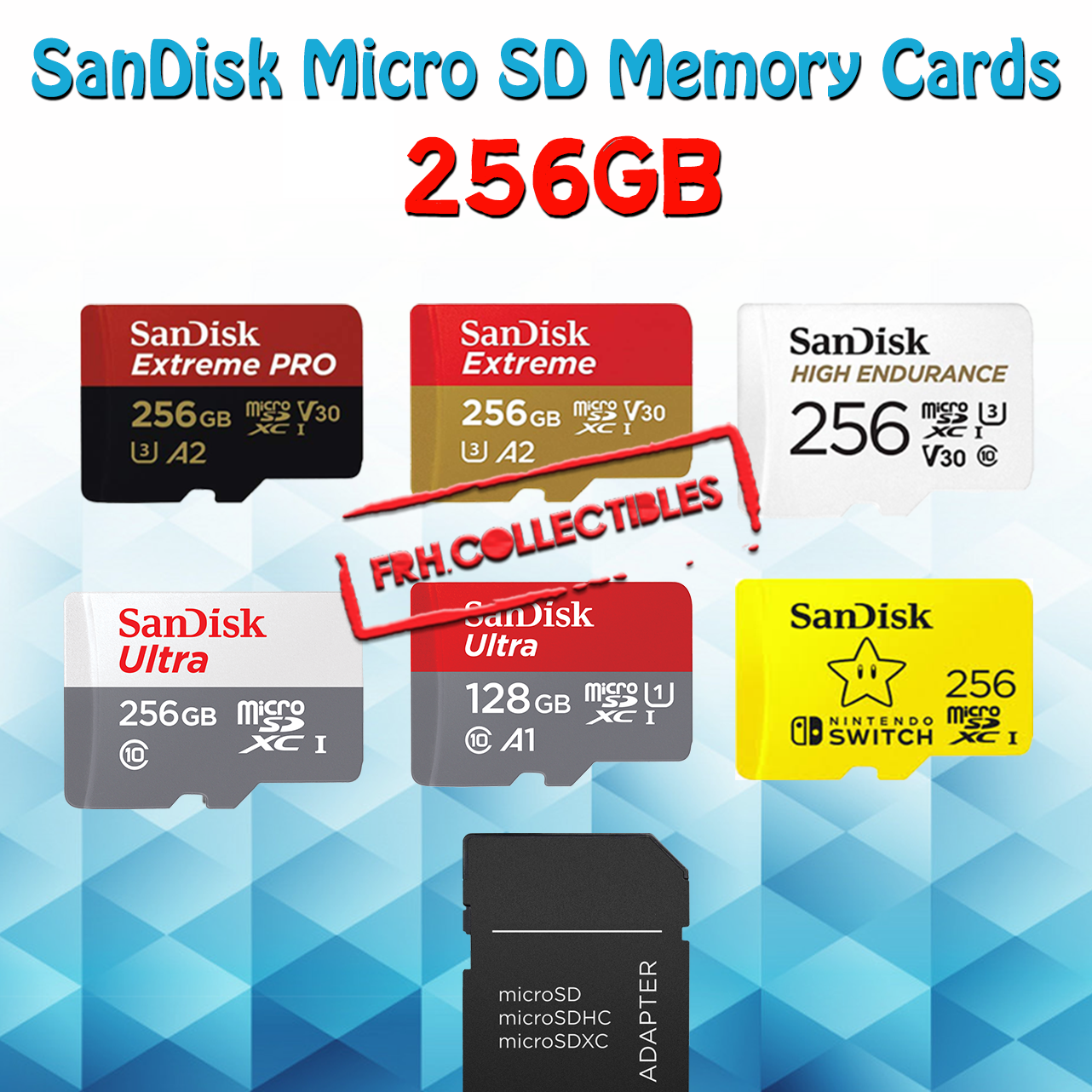 SanDisk Micro SD Card 256GB Extreme Pro Ultra Fast Memory lot Phone Camera Drone-image