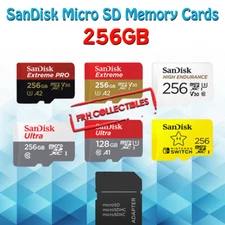 SanDisk Micro SD Card 256GB Extreme Pro Ultra Fast Memory lot Phone Camera Drone