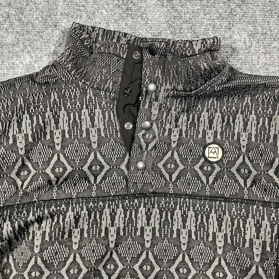 Sudadera Avalanche Outdoors Supply Para Hombres Pequeña Geométrica Azteca Correr Pullover Foto 2 de 4