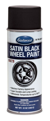 Eastwood Satin OEM Black Wheel Paint Aerosol Spray 12oz Touchup And Spray Paint