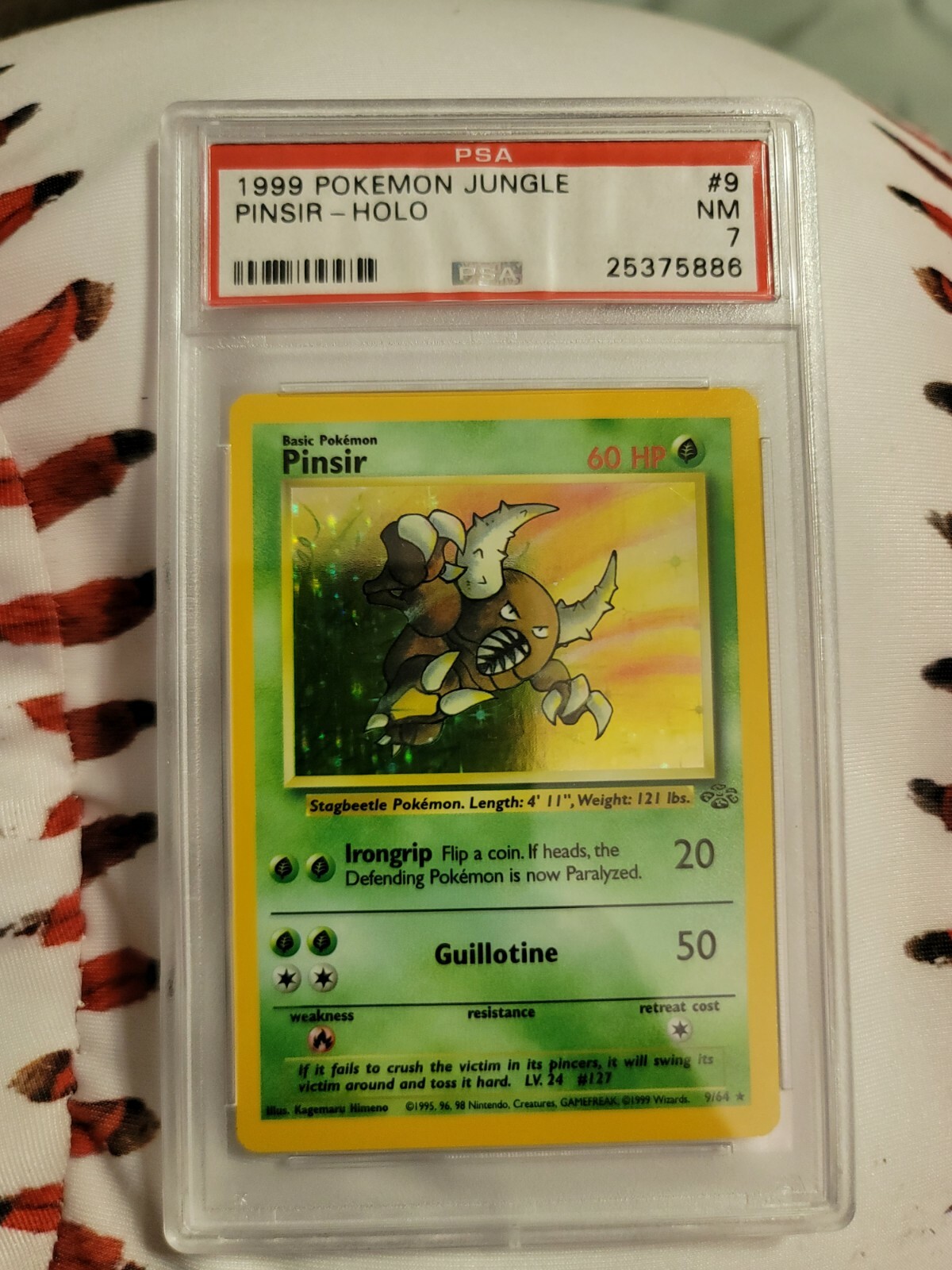 1999 Pokemon Jungle Scyther Holo 10/64 PSA 8 NMMINT & PINSIR HOLO 9/64