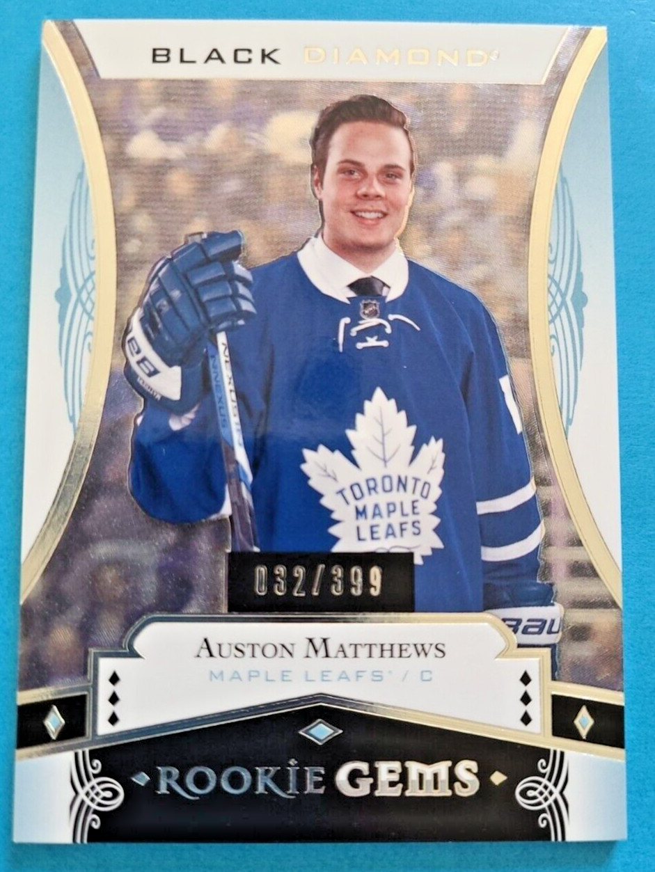 2016-17 Auston Matthews Black Diamond Rookie Gems RC RG-AM /399