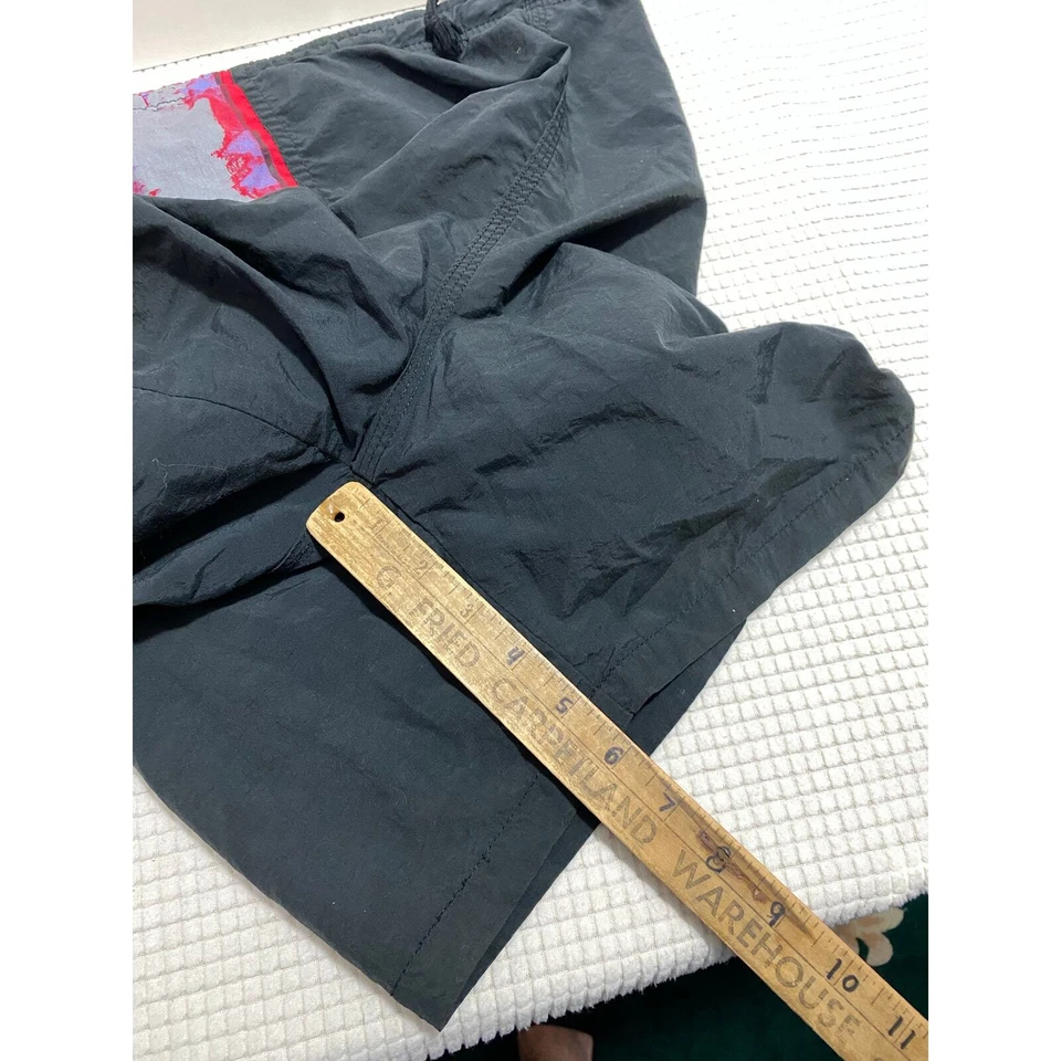 Baús de natação masculinos vintage mercúrio 40 2XL feitos nos EUA forrado padrão geométrico - Imagem 4 de 4