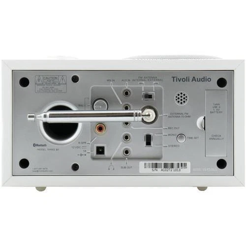 Tivoli Audio Model Three BT with USB in White/Silver
