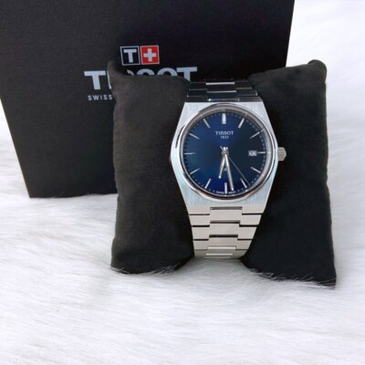 #ad Men Tissot Classic PRX 316L Blue Stainless Steel Watch T137.410.11.041.00 40mm $225.50