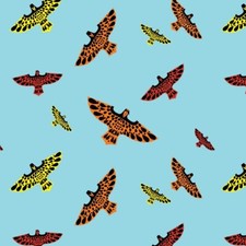 Birch Organic Fabric - Charley Harper Ford Times Birds Vol. 1 CH 337 Cotton