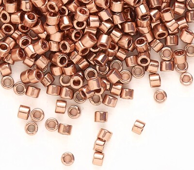 Delica Brite Copper Plated Seed Beads, #11  7.5 Grams (1500)