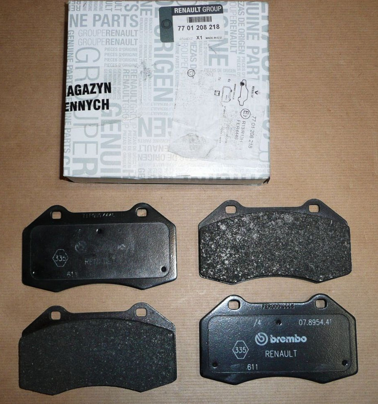 Plaquettes de frein avant haute résistance 7701208218 pour Megane III 2.0