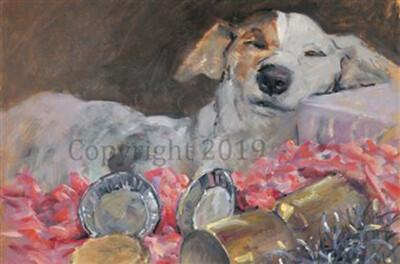 Jack Russell Dog and Mince Pies Weihnachtskarten 10er Pack von M Coward C592X