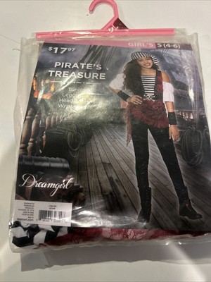 Pirate Treasure Girls S 4-6 Costume