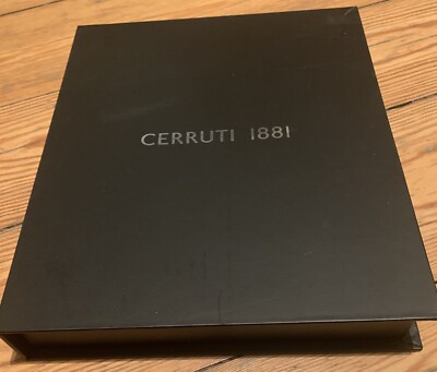 CERUTTI 1881 Folder Notizblock A6 schwarz mit Geschenk Verpackung neu