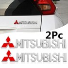 2PC For   Lettering Sport Fender Trunk Emblem Tailgate Badge Chrome Red