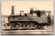 French Railroad RPPC* Postcard Machine 7301 Series 7301-7339 c1900 H.M.P.