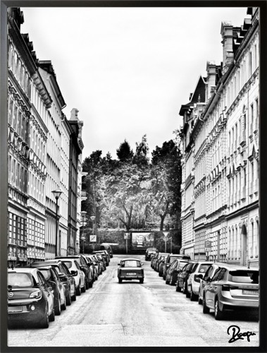 Trabi Holz Foto Bild 40x60cm Kunst Fotografie Wand Auto Oldtimer Trabant DDR Ost - 第 1/4 張圖片