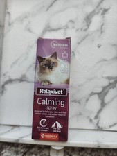 Relaxivet Pheromone Calming Spray for Cats 50ML Improved DE-Stress Formul...