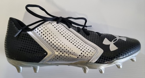 Under Armour: Blur Phantom Football Boots Cleats Size 11 UK | Black & Silver - Picture 9 of 11
